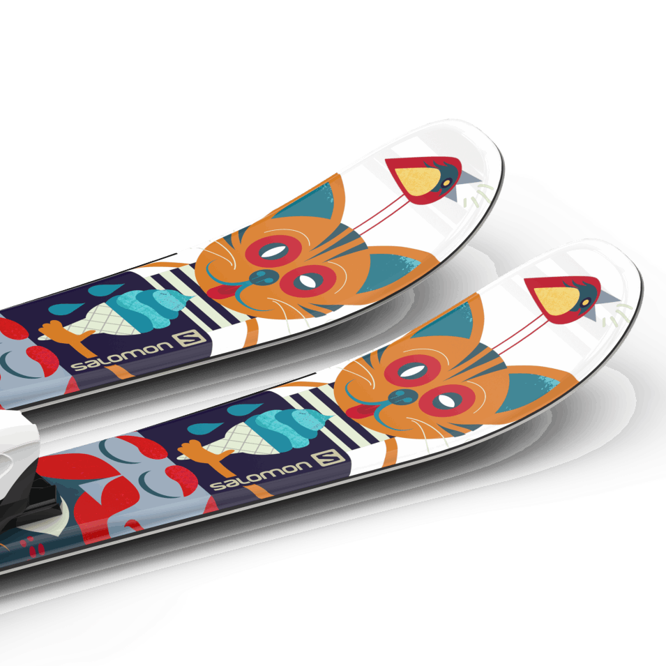 Junior-barns Skipakke T1 Xs (og C5) Hvit-flerfarget