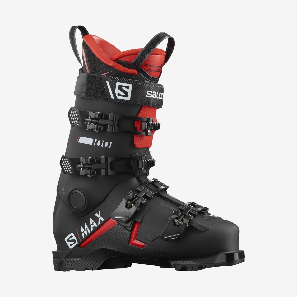 Herre On-piste Boots S/max 100 Sort-rød-hvit