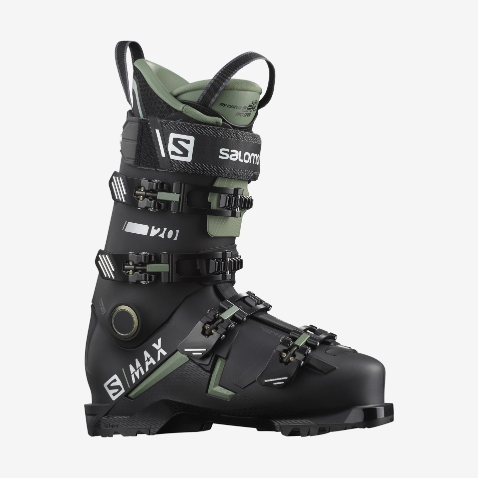 Herre On-piste Boots S/max 120 Sort-olje Grønn-sølv