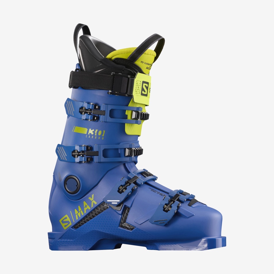 Herre On-piste Boots S/max 130 Carbon Race Blåsyregrønn