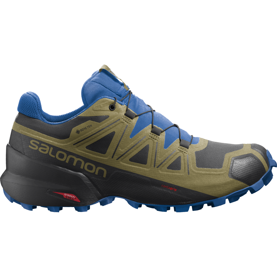 Herre Terrengløpesko Speedcross 5 Gore-tex Svart-grønn Mose