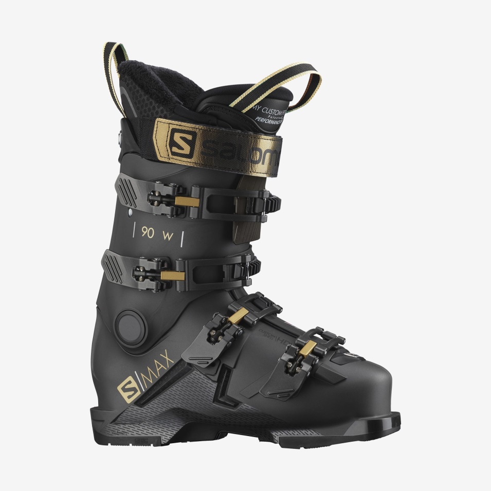 Dame On-piste Støvler S/max 90 Belluga-kobber Metallic-svart