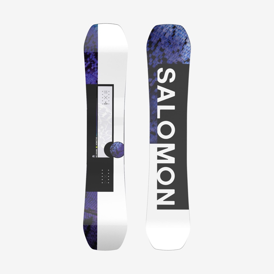 Kvinners Park & ​​freestyle Snowboard Ingen Drama Svart-hvit-lilla