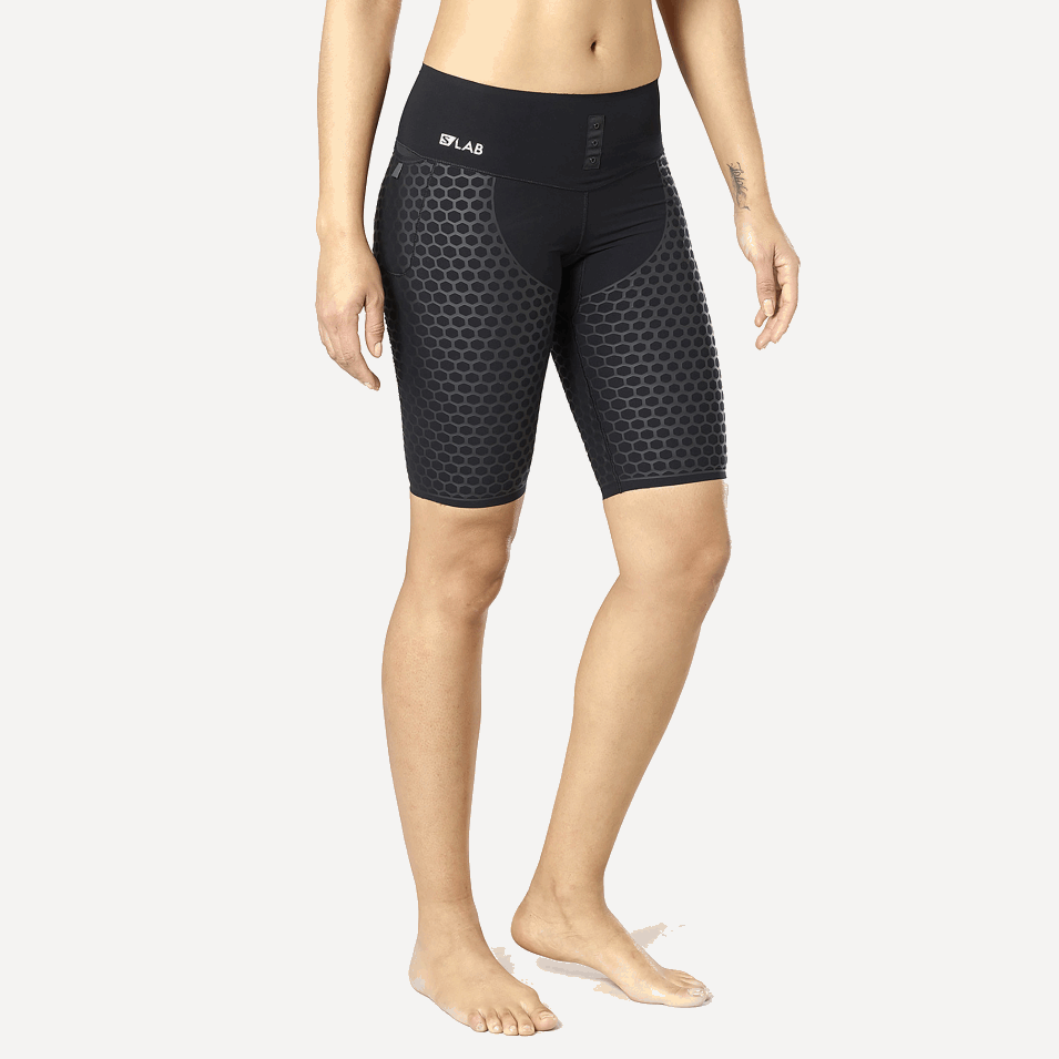 Korte Tights For Kvinner S/lab Exo Black