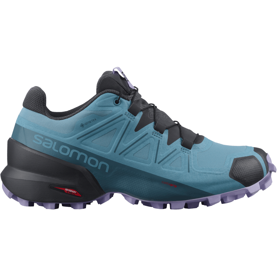 Terrengløpesko For Kvinner Speedcross 5 Gore-tex Blå-stokkand Blå-lavendel