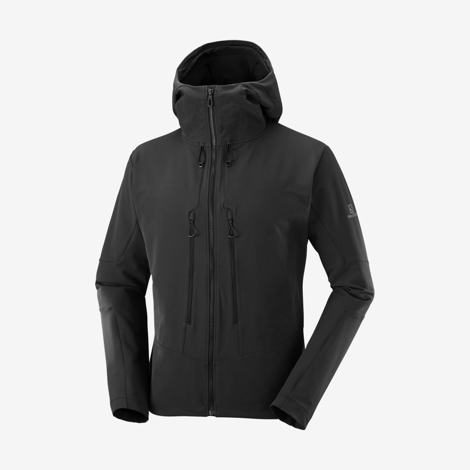 Jakke Med Full Glidelås For Menn Outpeak Softshell Svart