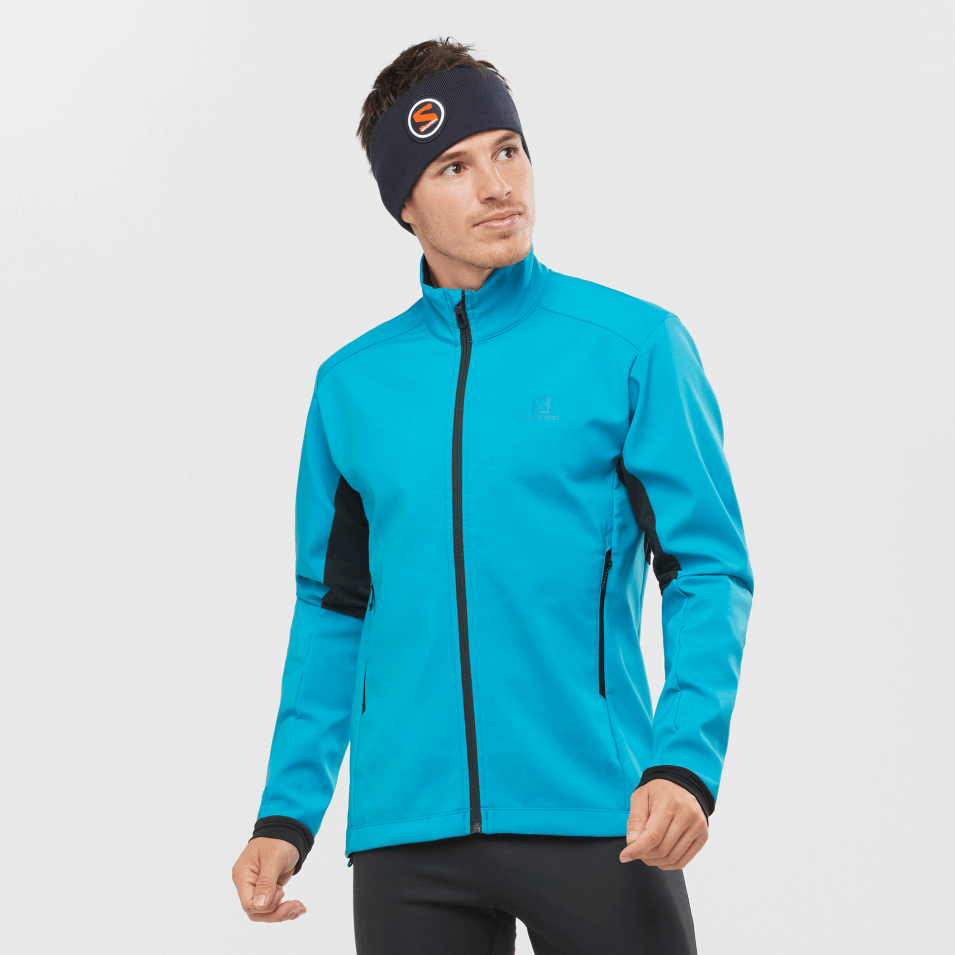 Herre Skalljakke Smidig Softshell Barriere Rev-svart
