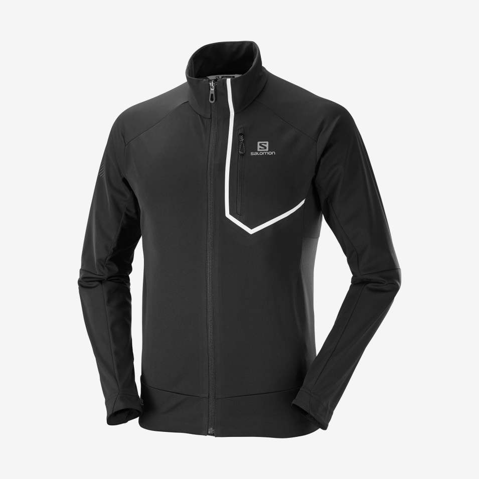 Herre Skalljakke Gore-tex Infinium™ Windstopper® Pro Svart