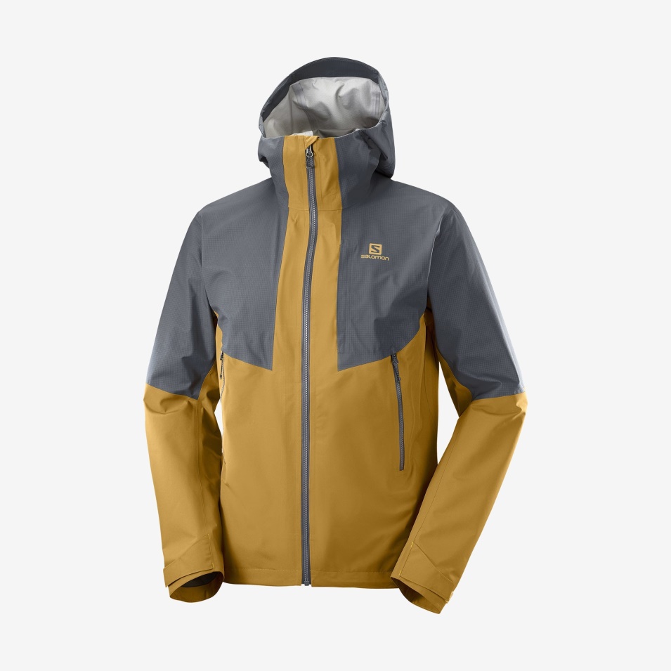Herre Skalljakke Kontur Gore-tex Hybrid Ibenholt-bronsebrun