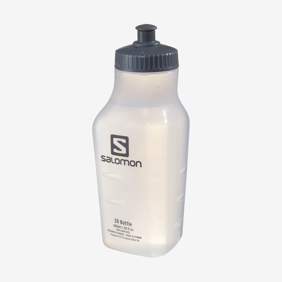 Unisex Hydrering Tilbehør 3d Flaske 600ml Hvit Gjennomskinnelig
