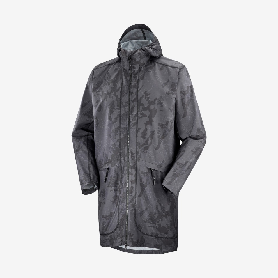 Unisex Skalljakke Outlife Lang Pakbar Ao-svart