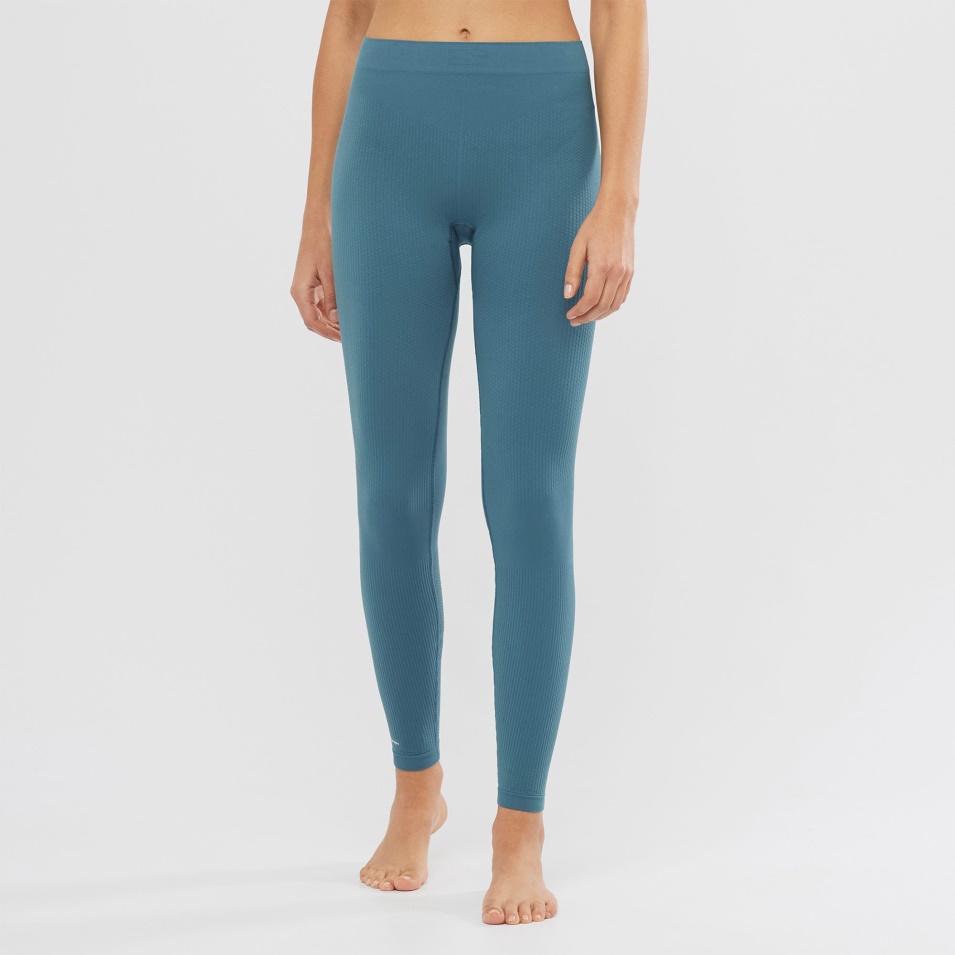 Kvinners Leggings Essensielle Sømløs Stokkand Blå