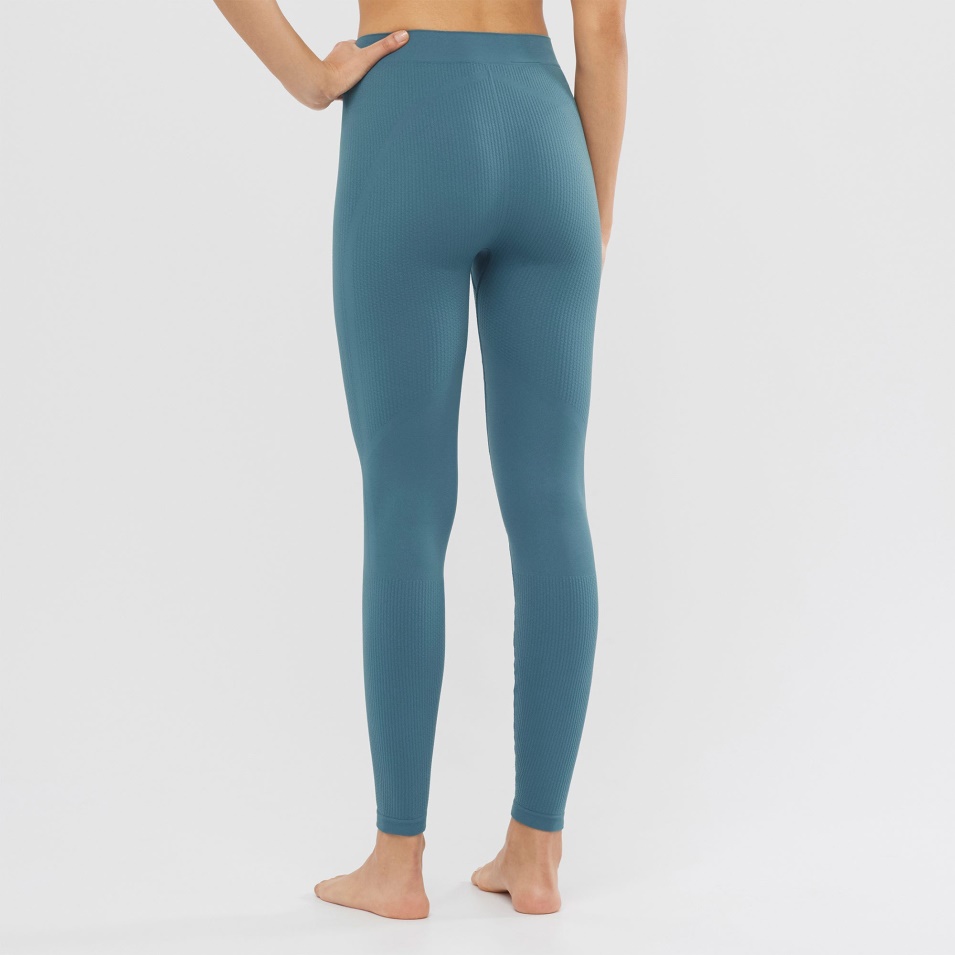 Kvinners Leggings Essensielle Sømløs Stokkand Blå