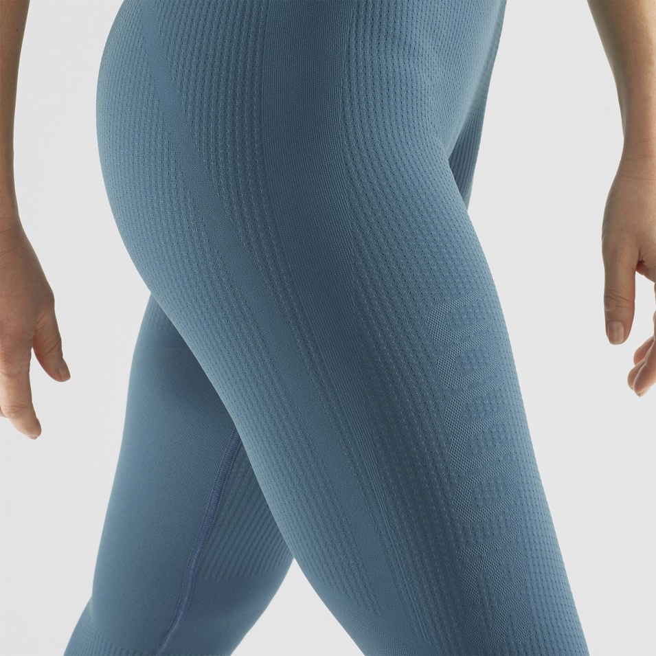 Kvinners Leggings Essensielle Sømløs Stokkand Blå