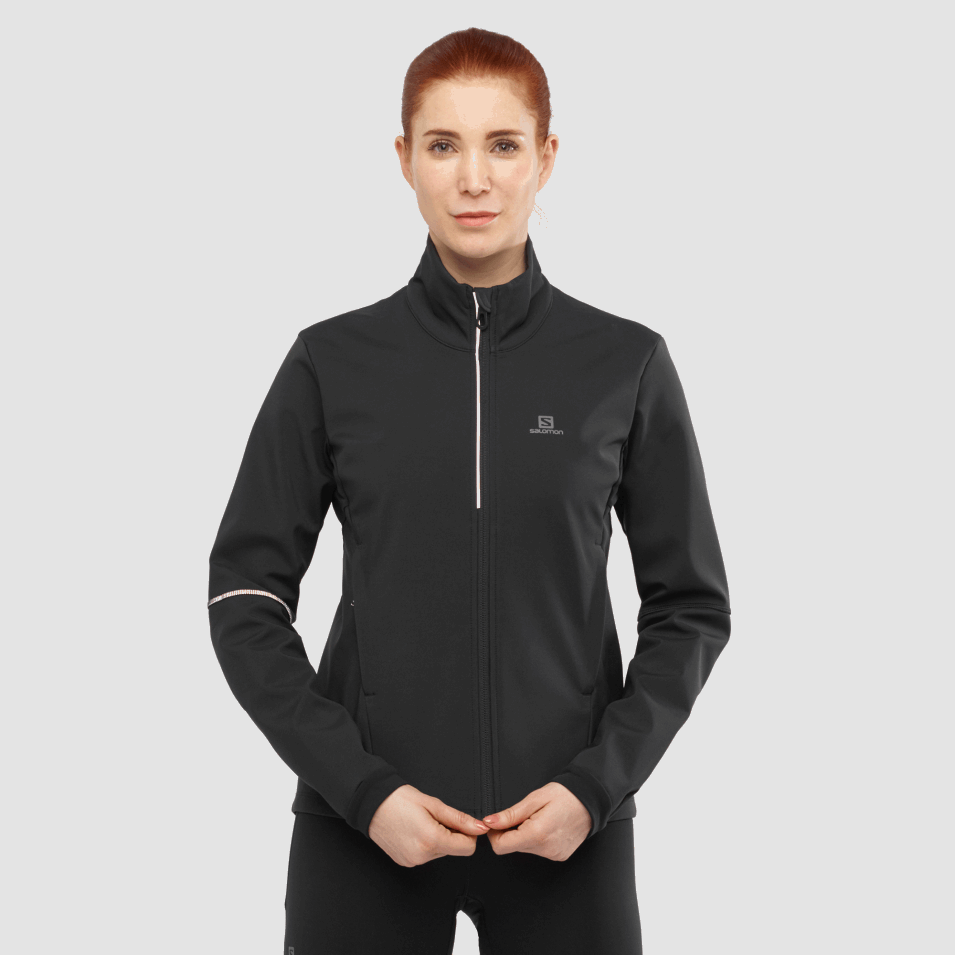 Dame Skalljakke Smidig Softshell Svart