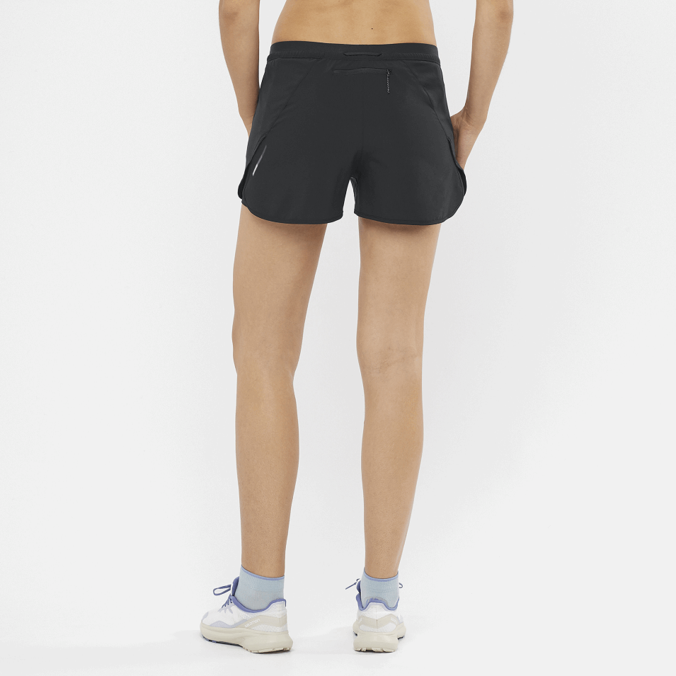 Kvinners Shorts Cross 2in1 Dyp Svart