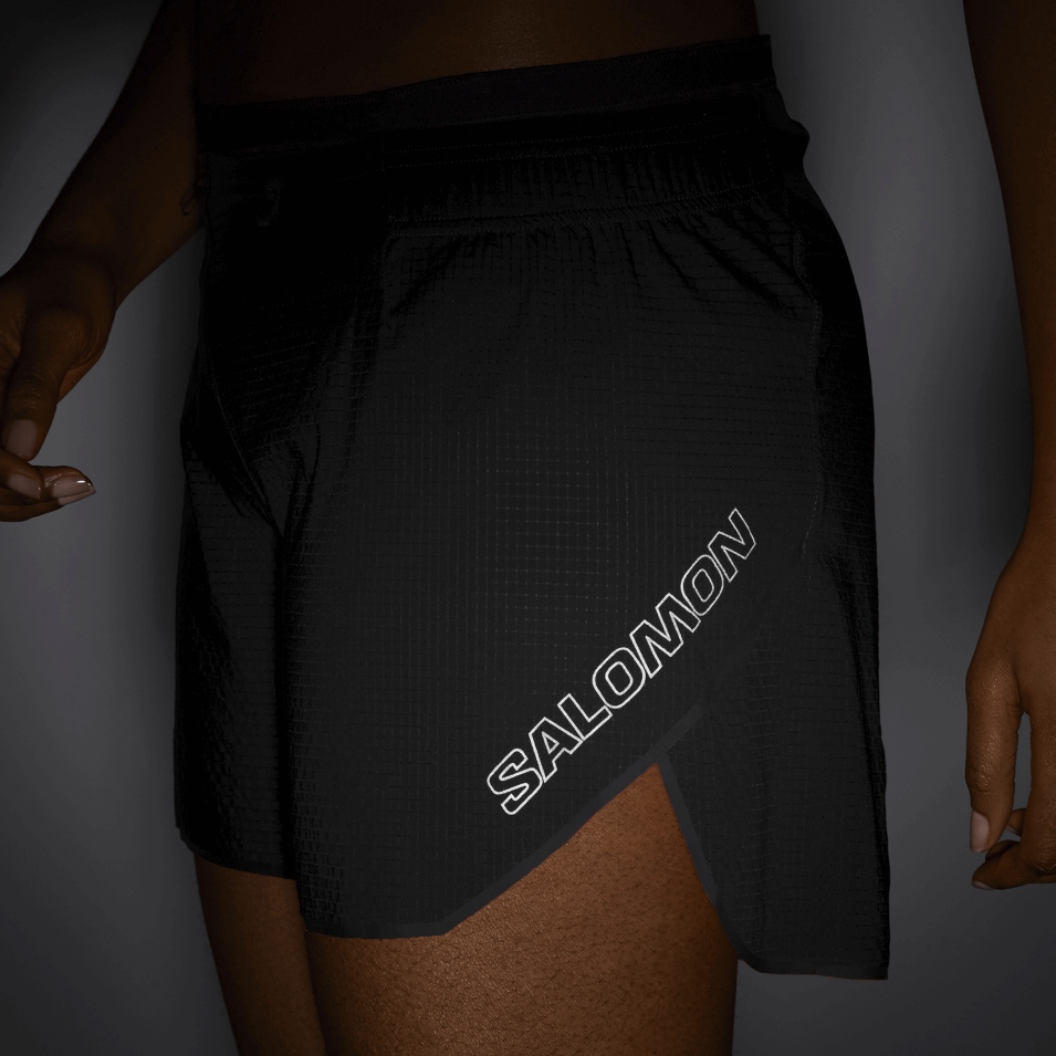 Dameshorts Sense Aero 5'' Dyp Svart