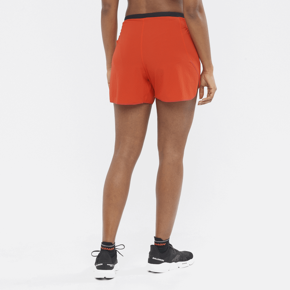 Dameshorts Sense Aero 5'' Ildrød